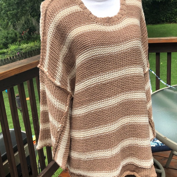Oversized Stripe Knit Boxy Sweater! - Picture 8 of 16